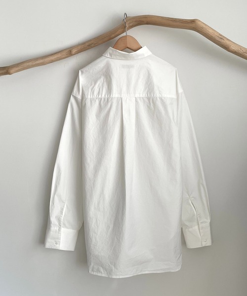 CANAL JEAN（キャナルジーン）の「RED CHOP WORKS(レッドチョップワークス) コットンBIGポケットルーズシャツ（シャツ/ブラウス・レディース・オフホワイト/サックスブルー/イエロー・38）」の19枚目の写真