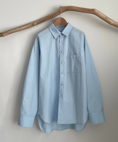 CANAL JEAN（キャナルジーン）の「RED CHOP WORKS(レッドチョップワークス) コットンBIGポケットルーズシャツ（シャツ/ブラウス・レディース・オフホワイト/サックスブルー/イエロー・38）」の21枚目の写真