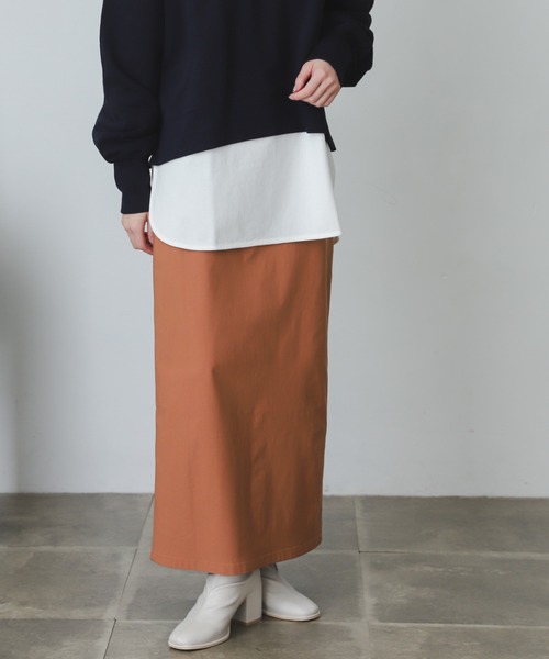 SENSE OF PLACE by URBAN RESEARCH（センスオブプレイスバイアーバンリサーチ）の「ストレッチサスツキハイウエストスカート（スカート・レディース・ブラック/カーキ/ピンクベージュ/ライトベージュ/グリーン/ブルー・SMALL/MEDIUM/X-SMALL/TALL）」の6枚目の写真