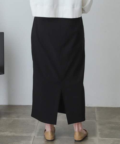 SENSE OF PLACE by URBAN RESEARCH（センスオブプレイスバイアーバンリサーチ）の「ストレッチサスツキハイウエストスカート（スカート・レディース・ブラック/カーキ/ピンクベージュ/ライトベージュ/グリーン/ブルー・SMALL/MEDIUM/X-SMALL/TALL）」の21枚目の写真