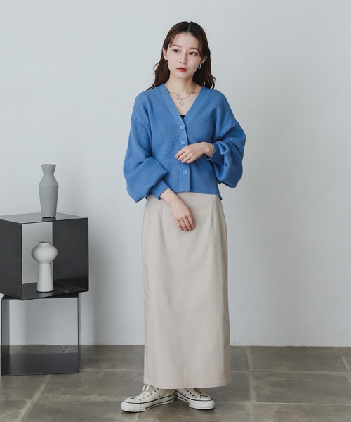 SENSE OF PLACE by URBAN RESEARCH（センスオブプレイスバイアーバンリサーチ）の「ストレッチサスツキハイウエストスカート（スカート・レディース・ブラック/カーキ/ピンクベージュ/ライトベージュ/グリーン/ブルー・SMALL/MEDIUM/X-SMALL/TALL）」の13枚目の写真