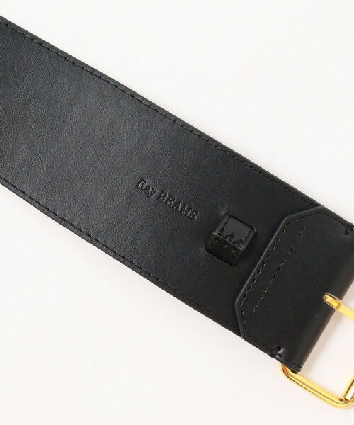 Ray BEAMS（レイビームス）の「Ray BEAMS / フェイクレザー アシメ ベルト（ベルト・レディース・ホワイト/ブラック・ONE SIZE）」の8枚目の写真