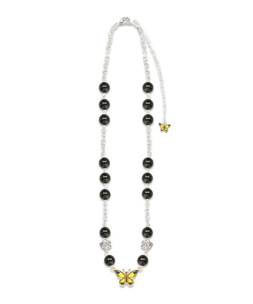 STUGAZI(スガキ)の「A'GEM/9 × .kom『STUGAZI/スガジ』Black Angel Necklace/ブラックエンジェルネックス(ネックレス・メンズ・ブラック・FREE)」の2枚目の写真