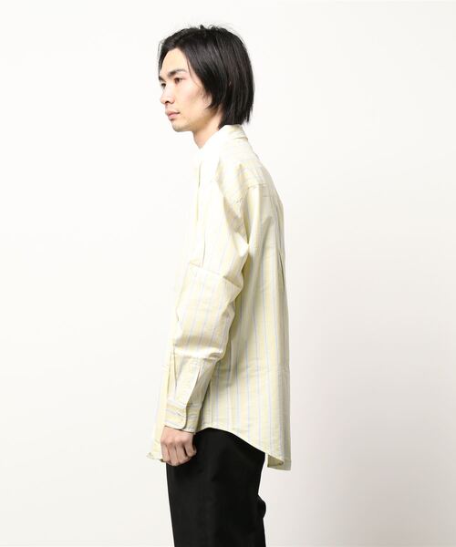 SPINNS(スピンズ)の「【7色展開 / ルーズシルエット】ビッグシルエットシャツ(シャツ/ブラウス・メンズ・ホワイト/サックスブルー/イエロー/ミント/グリーン系/サックスブルー系/イエロー系・ONESIZE)」の20枚目の写真