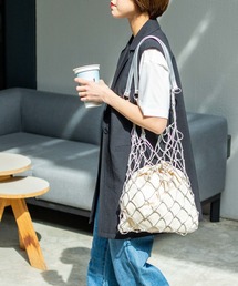 WEGO | WEGO/【2点セット】PU編みトート(トートバッグ)