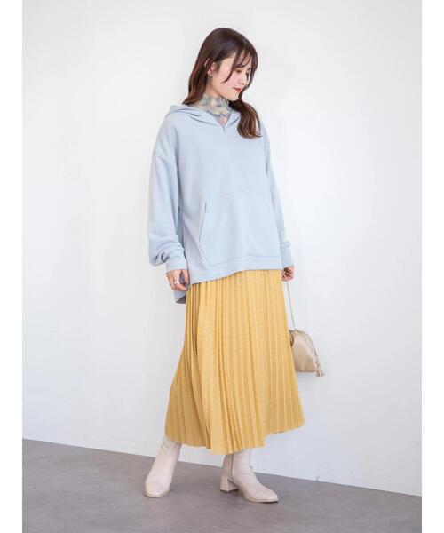 Green　Parks（グリーンパークス）の「ラメプリーツスカート＊＊（スカート・レディース・ブラック/ベージュ/イエロー・FREE）」の5枚目の写真