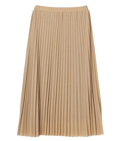 Green　Parks（グリーンパークス）の「ラメプリーツスカート＊＊（スカート・レディース・ブラック/ベージュ/イエロー・FREE）」の19枚目の写真