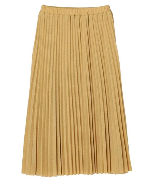 Green　Parks（グリーンパークス）の「ラメプリーツスカート＊＊（スカート・レディース・ブラック/ベージュ/イエロー・FREE）」の20枚目の写真