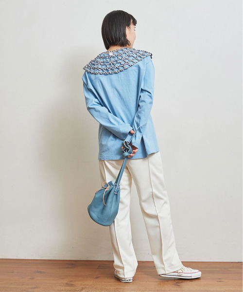 Dot＆Stripes CHILD WOMAN（ドットアンドストライプス　チャイルドウーマン）の「テープ刺繍 つけ衿（付け襟・レディース・ブラック/レッド/ホワイト/ピンク/その他・FREE）」の20枚目の写真