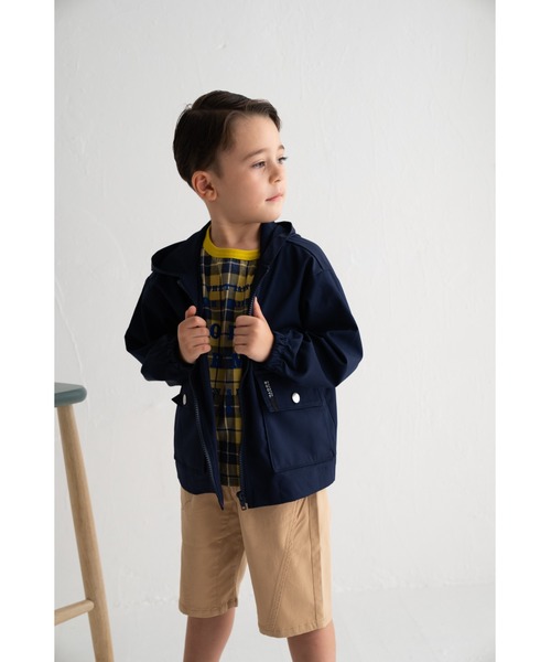 maarook(マルーク)の「撥水タフタ水陸両用パーカー(ブルゾン・キッズ・ネイビー/グリーン/グレー・130cm/100cm/120cm/110cm/90cm)」の6枚目の写真