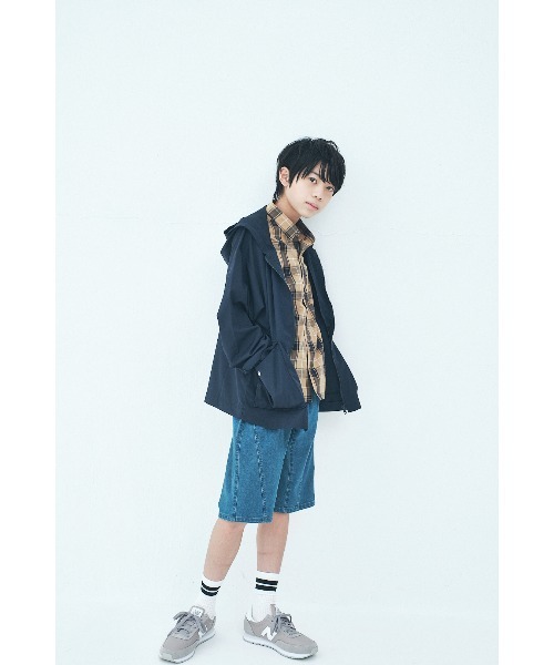 maarook(マルーク)の「撥水タフタ水陸両用パーカー(ブルゾン・キッズ・ネイビー/グリーン/グレー・130cm/100cm/120cm/110cm/90cm)」の7枚目の写真