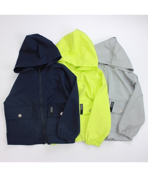 maarook(マルーク)の「撥水タフタ水陸両用パーカー(ブルゾン・キッズ・ネイビー/グリーン/グレー・130cm/100cm/120cm/110cm/90cm)」の9枚目の写真