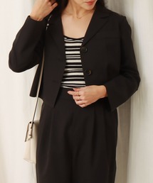 ショート丈ジャケットセットアップ