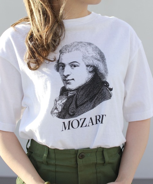 THE SHINZONE(ザ シンゾーン)の「THE SHINZONE/シンゾーン モーツァルトTEE MOZART TEE(Tシャツ/カットソー・レディース・グレー/ホワイト・FREE)」の5枚目の写真