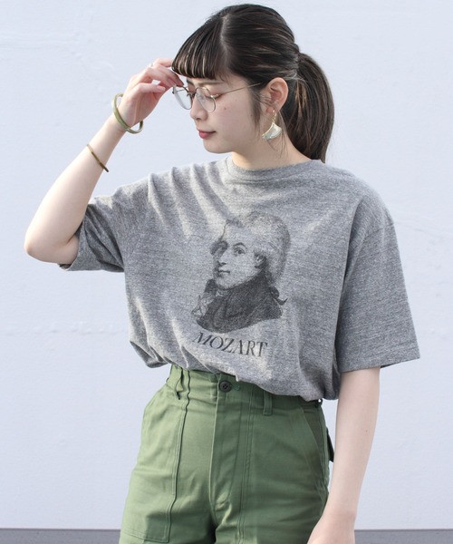 THE SHINZONE(ザ シンゾーン)の「THE SHINZONE/シンゾーン モーツァルトTEE MOZART TEE(Tシャツ/カットソー・レディース・グレー/ホワイト・FREE)」の7枚目の写真
