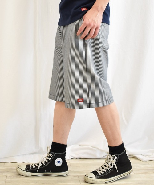 Dickies(ディッキーズ)の「<Dickies/ディッキーズ>脇ウエストシャーリングハーフパンツ(チノパンツ・メンズ・ブラック/ベージュ/ホワイト系その他/ネイビー系1・M/L/XL)」の1枚目の写真