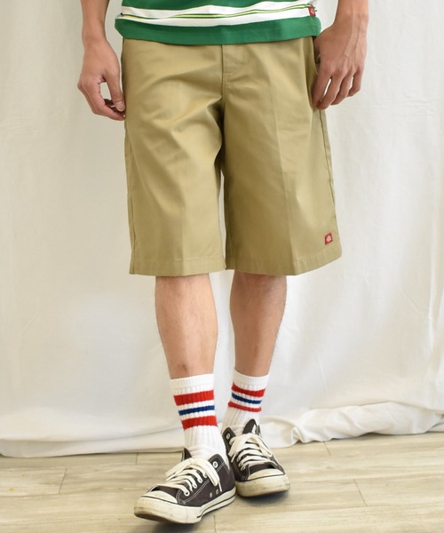 Dickies(ディッキーズ)の「<Dickies/ディッキーズ>脇ウエストシャーリングハーフパンツ(チノパンツ・メンズ・ブラック/ベージュ/ホワイト系その他/ネイビー系1・M/L/XL)」の4枚目の写真