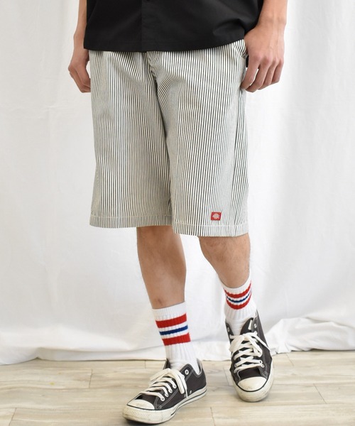 Dickies(ディッキーズ)の「<Dickies/ディッキーズ>脇ウエストシャーリングハーフパンツ(チノパンツ・メンズ・ブラック/ベージュ/ホワイト系その他/ネイビー系1・M/L/XL)」の2枚目の写真