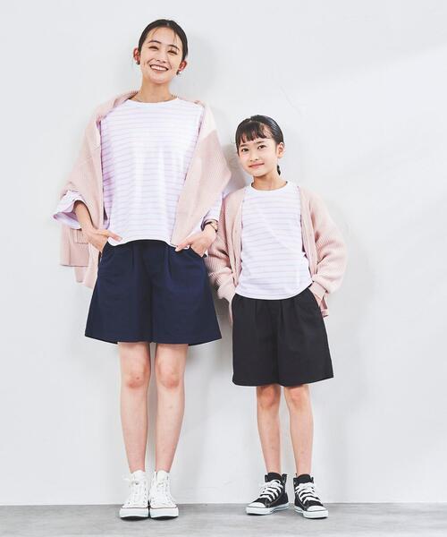 coen（コーエン）の「【coen キッズ/ジュニア】2タックチノショートパンツ（チノパンツ・キッズ・ベージュ/ブラック・100/140/120/130/110/150）」の5枚目の写真