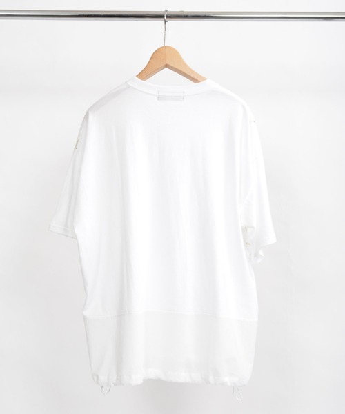 GOMME HOMME(ゴムオム)の「ジグザグドットP ドローストリングT(Tシャツ/カットソー・メンズ・ホワイト/ブラック・MEDIUM)」の6枚目の写真