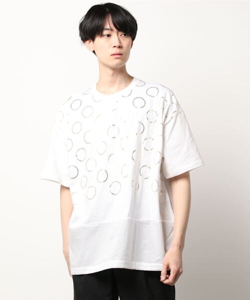 GOMME HOMME(ゴムオム)の「ジグザグドットP ドローストリングT(Tシャツ/カットソー・メンズ・ホワイト/ブラック・MEDIUM)」の8枚目の写真