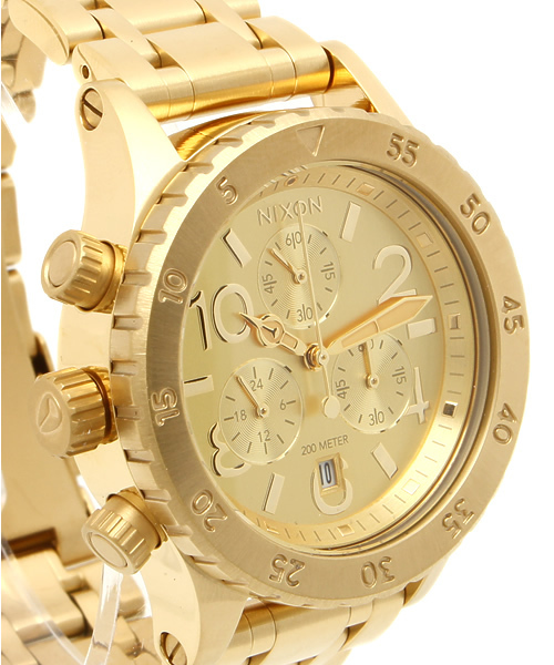 NIXON（ニクソン）の「THE 38-20 CHRONO（アナログ腕時計・レディース・ブラック/ゴールド/ピンクゴールド/ゴールド系その他/ネイビー・FREE）」の11枚目の写真