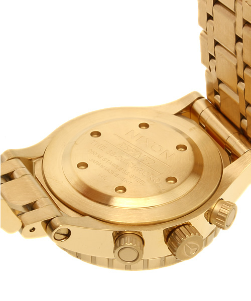 NIXON（ニクソン）の「THE 38-20 CHRONO（アナログ腕時計・レディース・ブラック/ゴールド/ピンクゴールド/ゴールド系その他/ネイビー・FREE）」の14枚目の写真