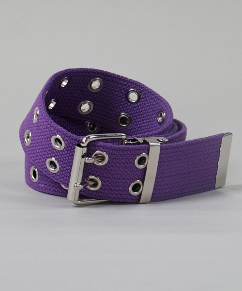 SPINNS(スピンズ)の「フェイクレザー2ホールハトメベルト(ベルト・レディース・ホワイト/ブラック/パープル/グレー/カモフラージュ/ベージュ/カーキ・ONESIZE)」の6枚目の写真