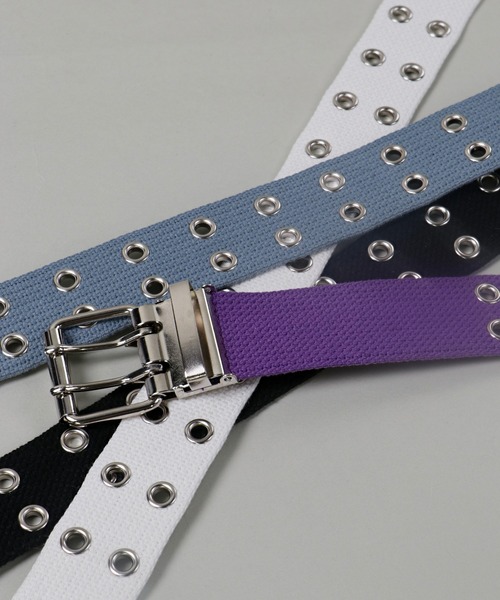 SPINNS(スピンズ)の「フェイクレザー2ホールハトメベルト(ベルト・レディース・ホワイト/ブラック/パープル/グレー/カモフラージュ/ベージュ/カーキ・ONESIZE)」の16枚目の写真