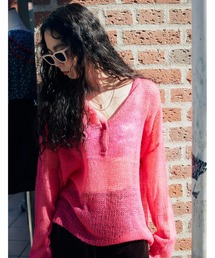 atmos pink | atmos pink 透かし編みニット(ニット/セーター)