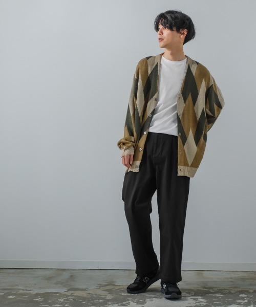 improves(インプローブス)の「【improves】カツラギ バルーンシルエット ワイド バギーパンツ(チノパンツ・メンズ・ブラック/オフホワイト/グレイッシュベージュ・MEDIUM/LARGE)」の6枚目の写真