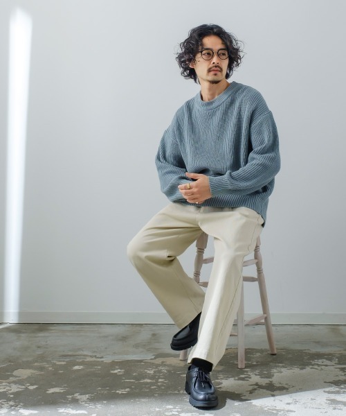 improves(インプローブス)の「【improves】カツラギ バルーンシルエット ワイド バギーパンツ(チノパンツ・メンズ・ブラック/オフホワイト/グレイッシュベージュ・MEDIUM/LARGE)」の14枚目の写真