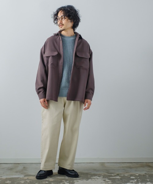 improves(インプローブス)の「【improves】カツラギ バルーンシルエット ワイド バギーパンツ(チノパンツ・メンズ・ブラック/オフホワイト/グレイッシュベージュ・MEDIUM/LARGE)」の15枚目の写真