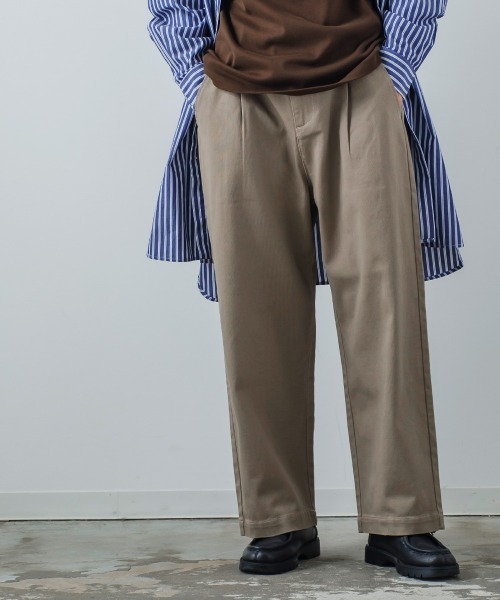 improves(インプローブス)の「【improves】カツラギ バルーンシルエット ワイド バギーパンツ(チノパンツ・メンズ・ブラック/オフホワイト/グレイッシュベージュ・MEDIUM/LARGE)」の17枚目の写真