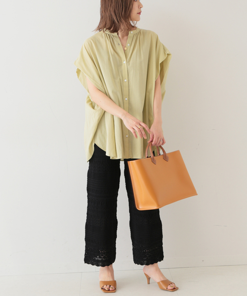 SLOBE IENA（スローブイエナ）の「クロシェニットパンツ◆（その他パンツ・レディース・ブラック/ベージュ・FREE）」の14枚目の写真
