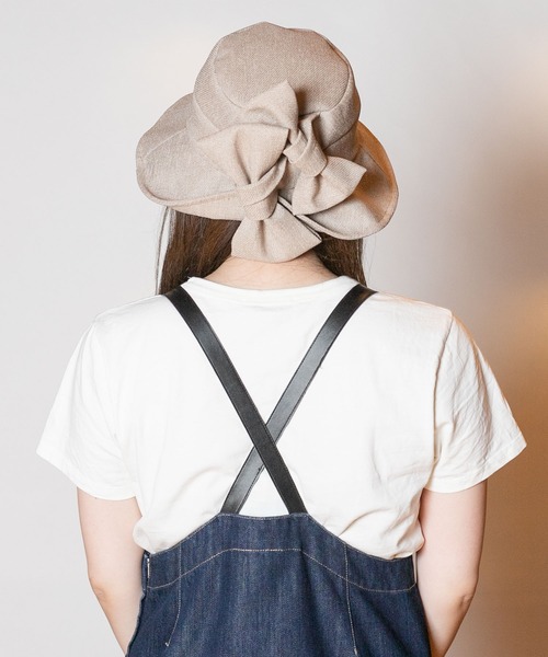 【新品未使用】CA4LA LINEN KERSEY HATリボン付き帽子 CA4LA（カシラ）の「LINEN KERSEY HAT（ハット）」 - WEAR