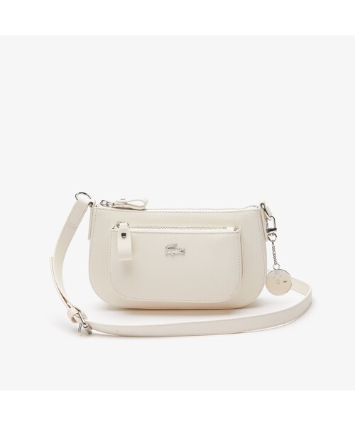 LACOSTE（ラコステ）の「デイリークラシック ショルダーバゲットバッグ（ショルダーバッグ・レディース・ネイビー/ホワイト・FREE）」の2枚目の写真