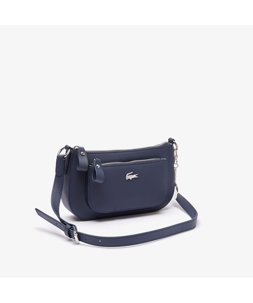 LACOSTE（ラコステ）の「デイリークラシック ショルダーバゲットバッグ（ショルダーバッグ・レディース・ネイビー/ホワイト・FREE）」の3枚目の写真