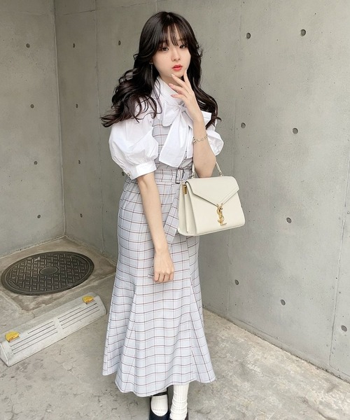 美品 アニエスベーアンファン プリーツ ワンピース ジャンバースカート