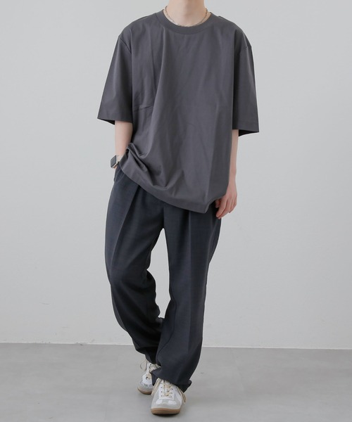 COLONY 2139（コロニートゥーワンスリーナイン）の「テックリネンフロントタックワイドトラウザーパンツ（スラックス・メンズ・グレー/ネイビー・MEDIUM/LARGE）」の15枚目の写真