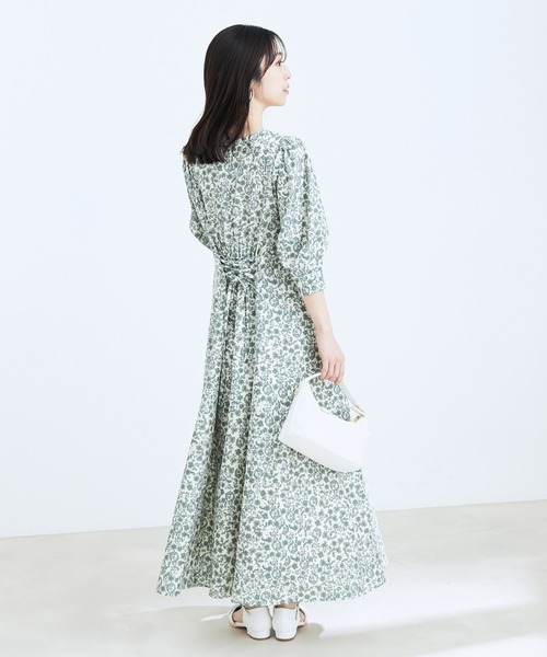 VIS（ビス）の「フラワープリントワンピース（ワンピース・レディース・ダークグリーン/パープル系その他・FREE）」の8枚目の写真