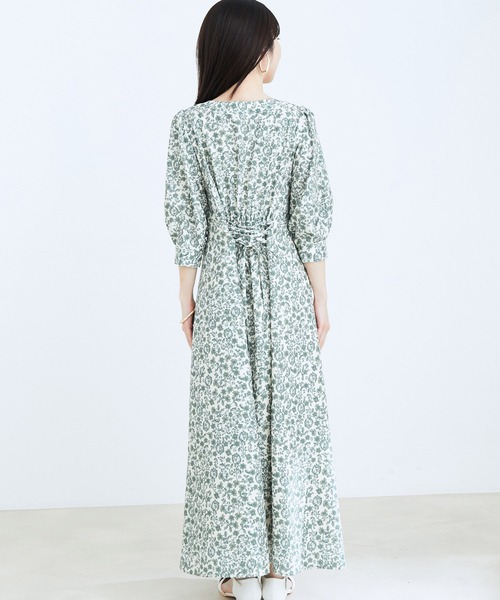 VIS（ビス）の「フラワープリントワンピース（ワンピース・レディース・ダークグリーン/パープル系その他・FREE）」の13枚目の写真