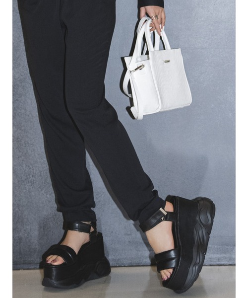 EGOIST（エゴイスト）の「厚底スポーツサンダル（サンダル・レディース・ブラック/ホワイト・S/M）」の11枚目の写真