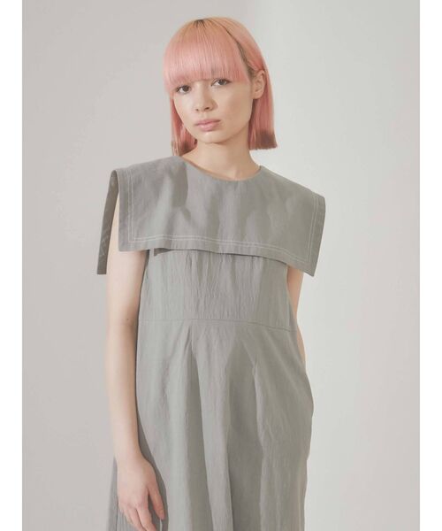 merry jenny（メリージェニー）の「配色ステッチセーラーワンピース（ワンピース・レディース・アイボリー/ブラック/グリーン・FREE）」の17枚目の写真