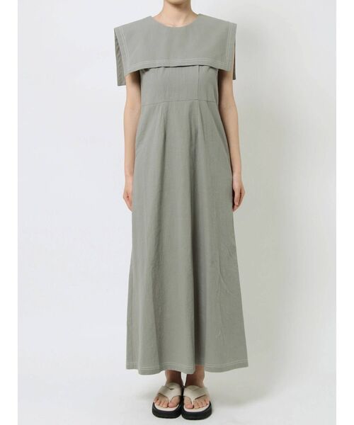 merry jenny（メリージェニー）の「配色ステッチセーラーワンピース（ワンピース・レディース・アイボリー/ブラック/グリーン・FREE）」の21枚目の写真