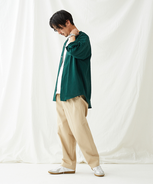 JOURNAL STANDARD(ジャーナルスタンダード)の「【EVALET LIGHT/エバレット ライト】ウォッシャブル バンドカラーシャツ(シャツ/ブラウス・メンズ・ベージュ/グリーン/クリアブラック/グリーン系その他・SMALL/MEDIUM/LARGE)」の20枚目の写真