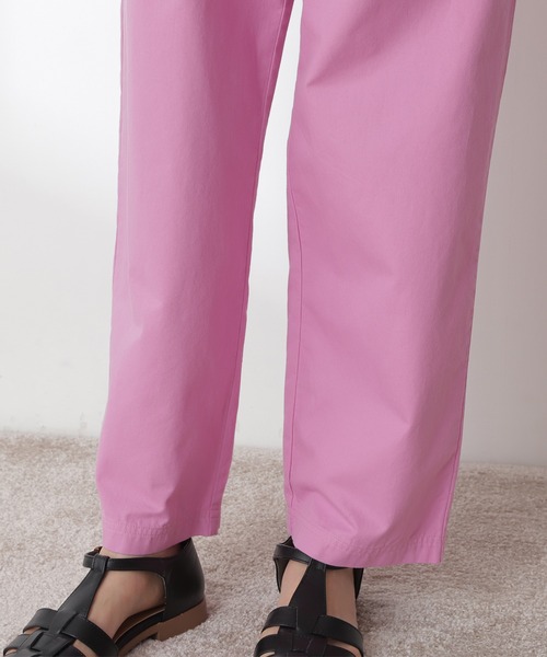 N.（N. Natural Beauty Basic）（エヌエヌナチュラルビューティーベーシック）の「◆ハイウエストカラーストレートパンツ（その他パンツ・レディース・ベージュ/グリーン/ピンク・MEDIUM）」の17枚目の写真