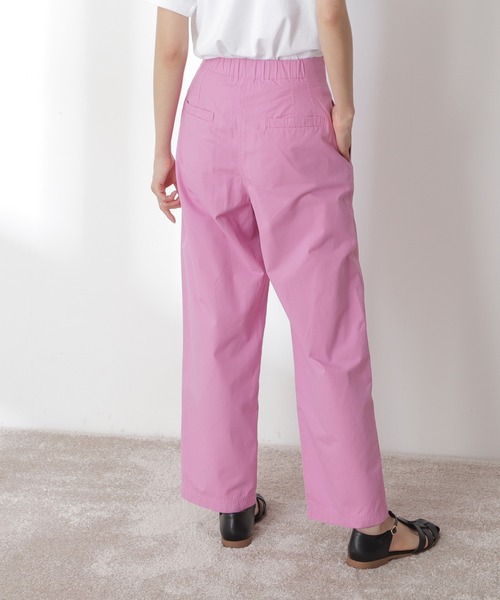 N.（N. Natural Beauty Basic）（エヌエヌナチュラルビューティーベーシック）の「◆ハイウエストカラーストレートパンツ（その他パンツ・レディース・ベージュ/グリーン/ピンク・MEDIUM）」の14枚目の写真