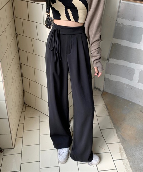 セール ウエストリボンハイウエストパンツ Le その他パンツ Almo アルモ のファッション通販 Zozotown