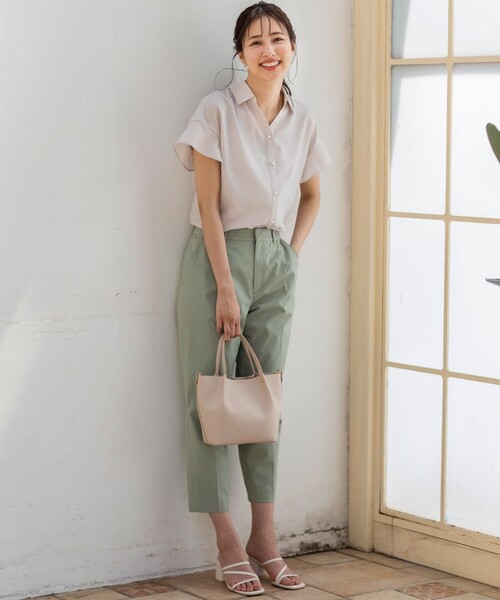 ANY SIS(エニィスィス)の「【洗える】リネンライク ブラウス(シャツ/ブラウス・レディース・ネイビー系/ライトグリーン系/ライトグレー系/ピンク系・2)」の5枚目の写真